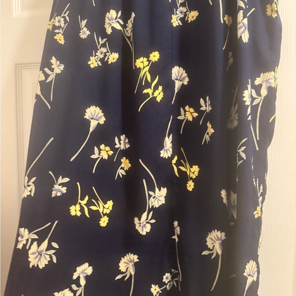 Sag Harbor L Dark Floral Maxi Skirt Flowy Cottage Core Festival Y2K 90s - Picture 6 of 6